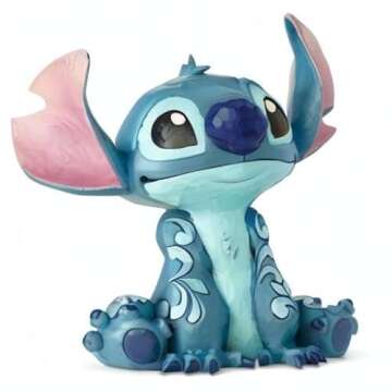 Enesco Disney Traditions Collection by Jim Shore Lilo and Stitch Big Trouble Figurine- Resin Hand Crafted Painted Ohana Collectible Disney Figurines Large Decorative Home Decor Statue, 14 Inch