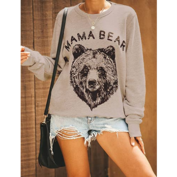 Blooming Jelly Mama Bear Sweatshirt Cozy Fall Winter Wear