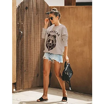 Blooming Jelly Mama Bear Sweatshirt Cozy Fall Winter Wear