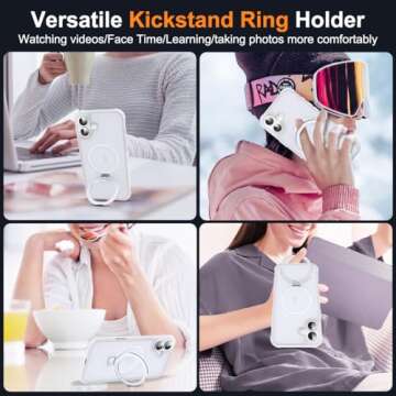 SKYLMW Magnetic O-Ring Kickstand with Military Protection