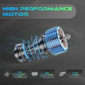 Electric High Pressure Washer 5000 PSI and 3.0 GPM with 25ft Hose Power Cord, Making It Perfect for Cleaning Cars, Fences, Pool, Patios.