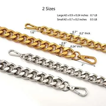 Stylish Yichain 42'' Crossbody Chain Purse Strap Replacement