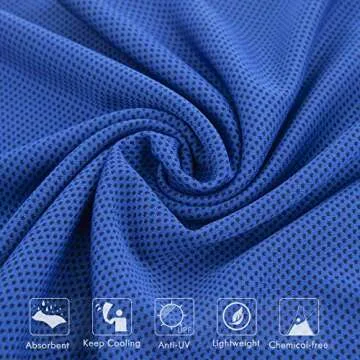 8Packs Cooling Towel (40"x 12"), Ice Towel, Microfiber Towel, Soft Breathable Chilly Towel Stay Cool for Yoga, Sport, Gym, Workout, Camping, Fitness, Running, Workout & More Activities