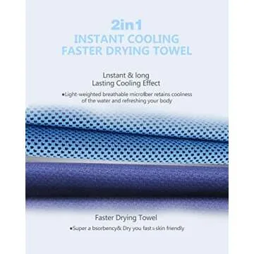 8Packs Cooling Towel (40"x 12"), Ice Towel, Microfiber Towel, Soft Breathable Chilly Towel Stay Cool for Yoga, Sport, Gym, Workout, Camping, Fitness, Running, Workout & More Activities