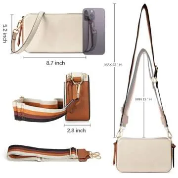 Stylish BOSTANTEN Vegan Leather Crossbody Bag for Women