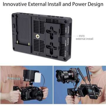 FEELWORLD F5 Pro V2 5.5 Inch 3D LUT 4K HDMI Input Output 1920×1080 IPS Touch Screen DSLR Camera Field Monitor