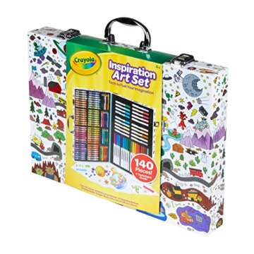 Crayola Inspiration Art Case, Art Set, Gifts for Kids, Age 4, 5, 6, 7 (Styles May Vary), includes 64 Crayons, 20 Short Colored Pencils, 40 Washable Markers and 15 Paper Sheets