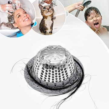 LEKEYE Drain Hair Catcher Stylish Drain Protector for Home