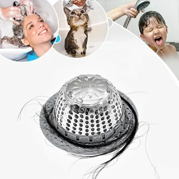 LEKEYE Drain Hair Catcher Stylish Drain Protector for Home
