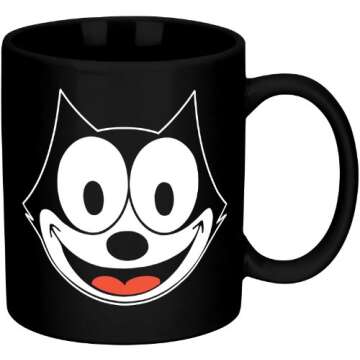 NJ Croce Felix the Cat Ceramic Mug - Nostalgic Animation Collection
