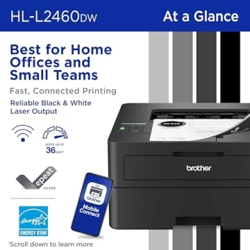 Brother HL-L2460DW Monochrome Laser Printer - Mobile Ready