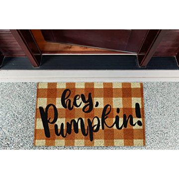 DII Natural Coir Outdoor Doormat with Pumpkin Design