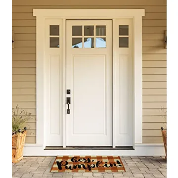 DII Natural Coir Outdoor Doormat with Pumpkin Design