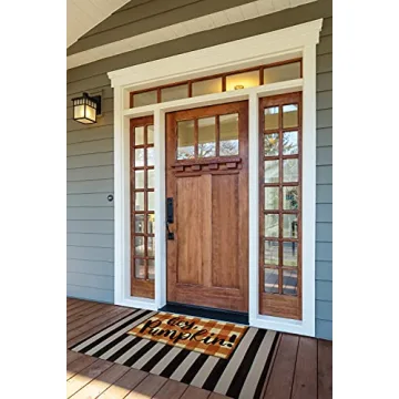 DII Natural Coir Outdoor Doormat with Pumpkin Design