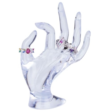 Glamorway Transparent Jewelry Display Holder for Bracelets Rings