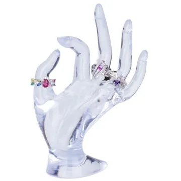 Glamorway Transparent Jewelry Display Holder for Bracelets Rings