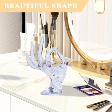 Glamorway Transparent Jewelry Display Holder for Bracelets Rings