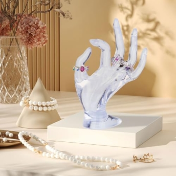 Glamorway Transparent Jewelry Display Holder for Bracelets Rings