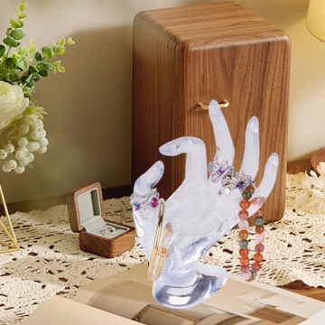 Glamorway Transparent Jewelry Display Holder for Bracelets Rings