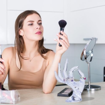 Glamorway Transparent Jewelry Display Holder for Bracelets Rings