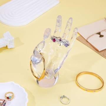 Glamorway Transparent Jewelry Display Holder for Bracelets Rings