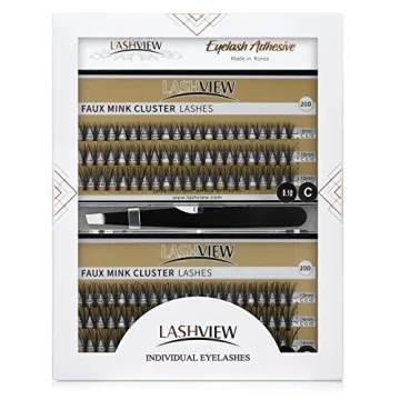 LASHVIEW DIY Lash Extension Kit with Glue and Tweezers