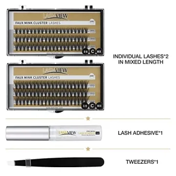 LASHVIEW DIY Lash Extension Kit with Glue and Tweezers
