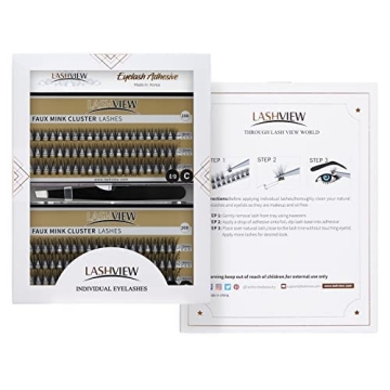 LASHVIEW DIY Lash Extension Kit with Glue and Tweezers