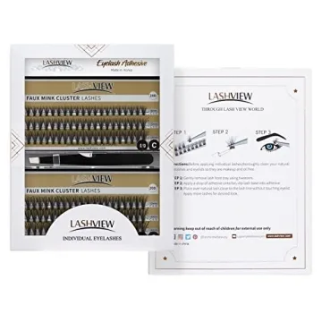 LASHVIEW DIY Lash Extension Kit with Glue and Tweezers