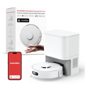 Revolutionary SwitchBot K10+ Pro Self-Emptying Mini Robot Vacuum for Effortless Cleaning