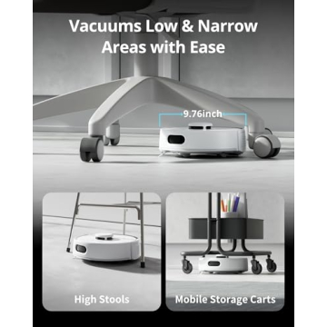 SwitchBot K10+ Pro Self Emptying Mini Robot Vacuum