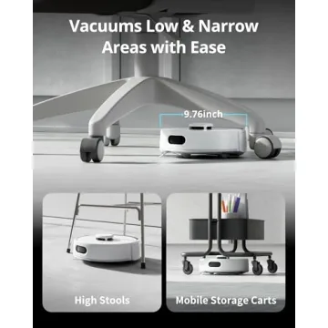 SwitchBot K10+ Pro Self Emptying Mini Robot Vacuum