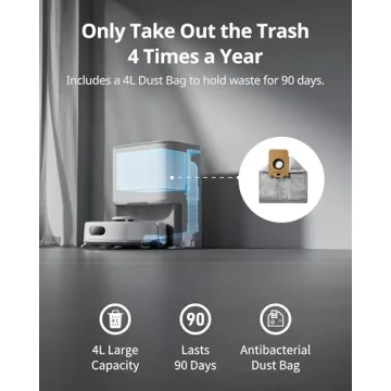 SwitchBot K10+ Pro Self Emptying Mini Robot Vacuum