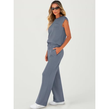 ANRABESS Women's Casual 2 Piece Sweatsuit for Summer Style