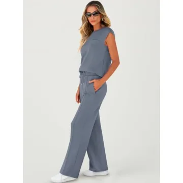 ANRABESS Women's Casual 2 Piece Sweatsuit for Summer Style