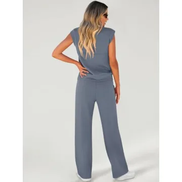 ANRABESS Women's Casual 2 Piece Sweatsuit for Summer Style