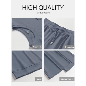 ANRABESS Women's Casual 2 Piece Sweatsuit for Summer Style