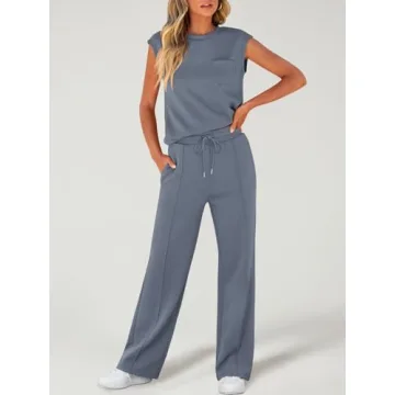 ANRABESS Women's Casual 2 Piece Sweatsuit for Summer Style