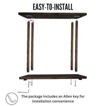 Solid Wood Narrow Side Table for Small Spaces