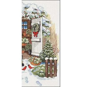Dimensions Garden Shed Snowman Cross Stitch Kit