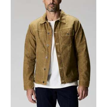 Huckberry Flint and Tinder Flannel-Lined Waxed Jacket