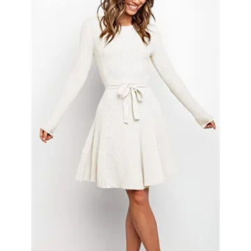 Shop ANRABESS Women's Long Sleeve Midi Sweater Dress