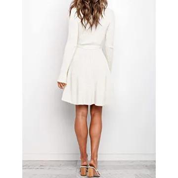 Shop ANRABESS Women's Long Sleeve Midi Sweater Dress