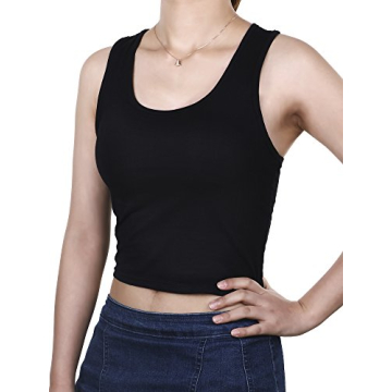 Boao 2 Pack Crop Tank Top Women Sleeveless Workout Tops