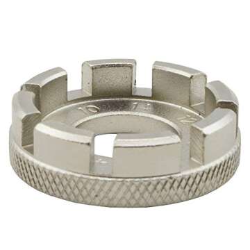 Lumintrail Bike Spoke Wrench Spoke Tool 6 Size 8 Way Wrench Nipple Key for Bicycle