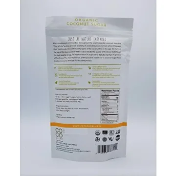 COCO SUGAR Organic Coconut Sugar Non-GMO Halal 1 Lb