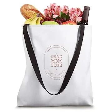 Trendy Dead Mom Club Summer 2023 Pink Oval Tote Bag