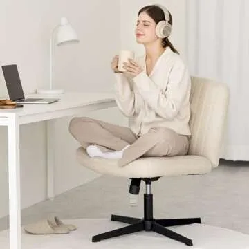 Stylish Ergonomic Chair for Cross Legged Comfort