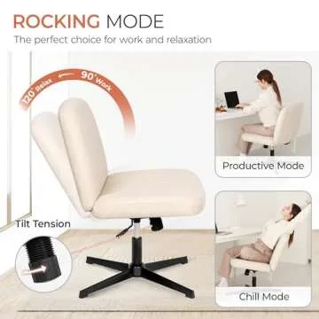 Stylish Ergonomic Chair for Cross Legged Comfort