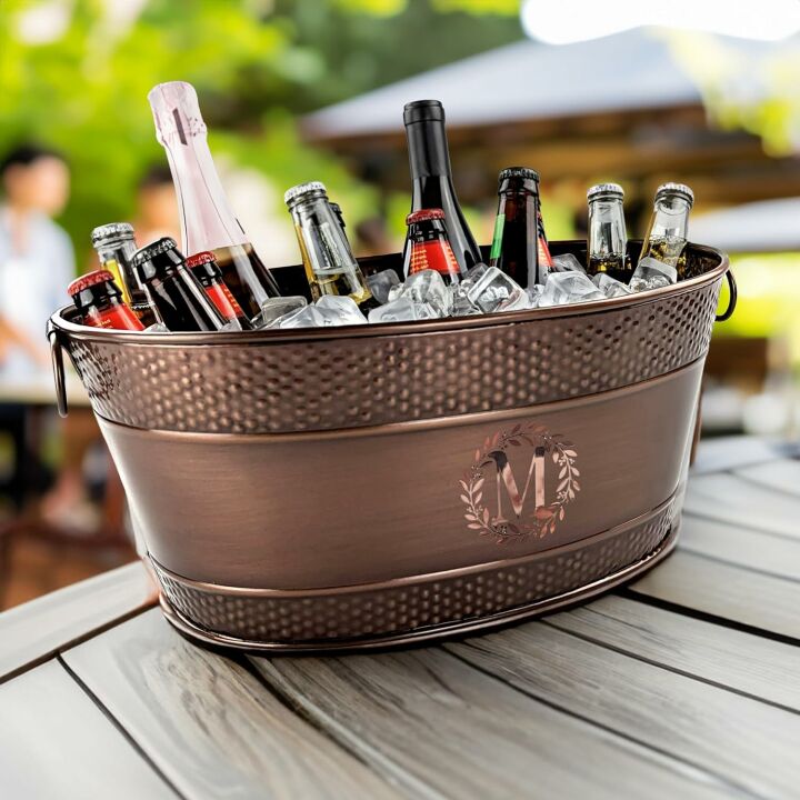 Personalized Beverage Tub & Bar Mat - Unique Gifts for Couples